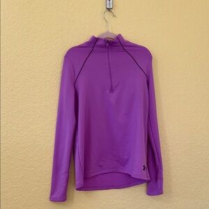 Under Armour Women's Vibrant Purple Quarter-Zip Sweatshirt